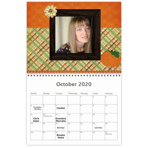 Calendar By Lynette Oct 2020