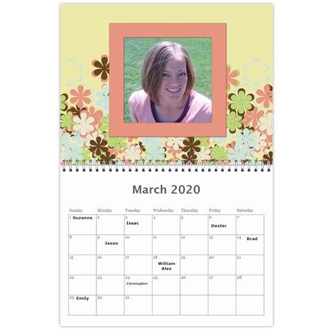 Calendar By Lynette Mar 2020