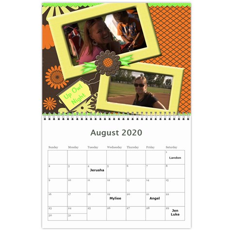 Calendar By Lynette Aug 2020