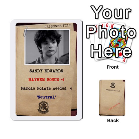 Prisoner Character Cards 2020 By Matthew Meadows Front - Heart4