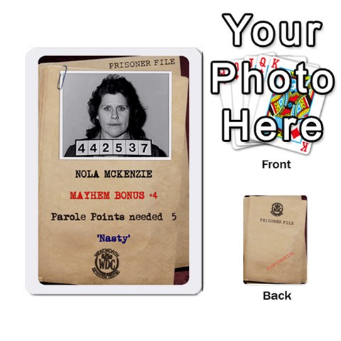 Prisoner Character Cards 2020 By Matthew Meadows Front - Spade4