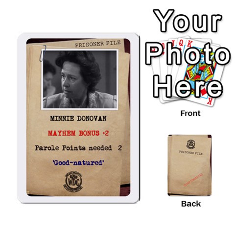 Prisoner Character Cards 2020 By Matthew Meadows Front - Diamond8