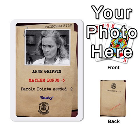 Prisoner Character Cards 2020 By Matthew Meadows Front - Club5