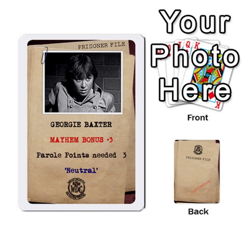 Prisoner Character Cards 2020 By Matthew Meadows Front - Club6