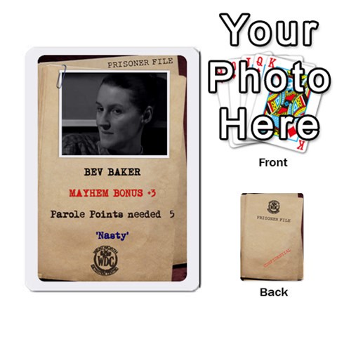 Prisoner Character Cards 2020 By Matthew Meadows Front - Spade7