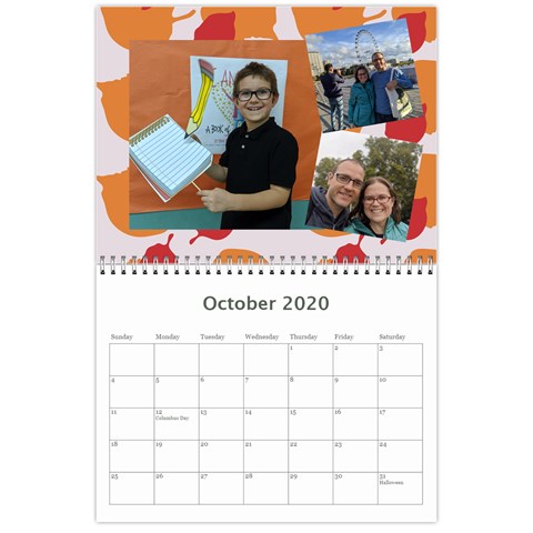 2020 Calendar By Dacian Reece Oct 2020