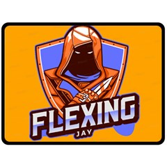 FlexingJay Cover - One Side Fleece Blanket (Large)