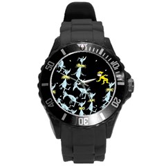 Round Plastic Sport Watch (L)