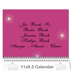 BERTIE Christmas 2021 calendar - Wall Calendar 11  x 8.5  (18 Months)