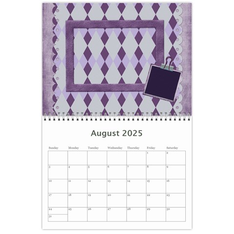 Lavender Rain 2025 Calendar By Lisa Minor Aug 2025