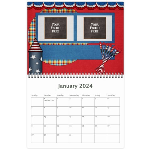 2024 Celebrate America Calendar By Lisa Minor Jan 2024