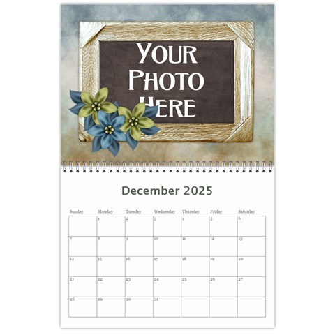 2025 My Blue Inspiration Calendar By Lisa Minor Dec 2025