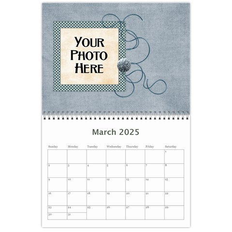 2025 My Blue Inspiration Calendar By Lisa Minor Mar 2025