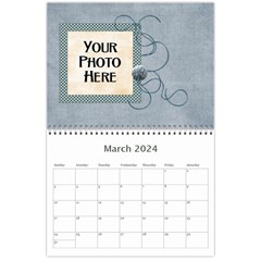 2023 My Blue Inspiration Calendar By Lisa Minor Month