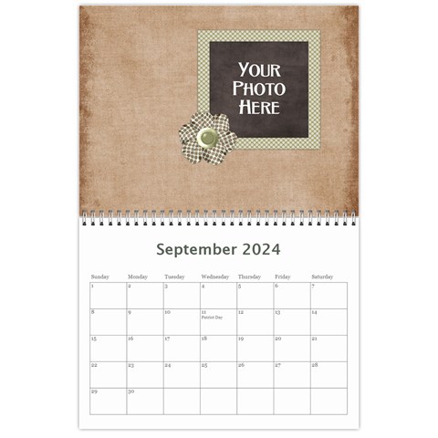 2024 My Blue Inspiration Calendar By Lisa Minor Month