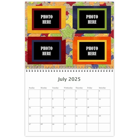 2025 Primary Cardboard Calendar 1 By Lisa Minor Jul 2025