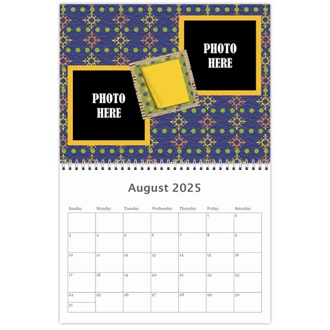 2025 Primary Cardboard Calendar 1 By Lisa Minor Aug 2025
