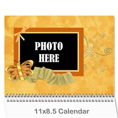 2024 Tangerine Breeze Calendar 1 - Wall Calendar 11  x 8.5  (12-Months)