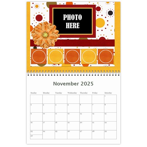 2025 Tangerine Breeze Calendar 1 By Lisa Minor Nov 2025