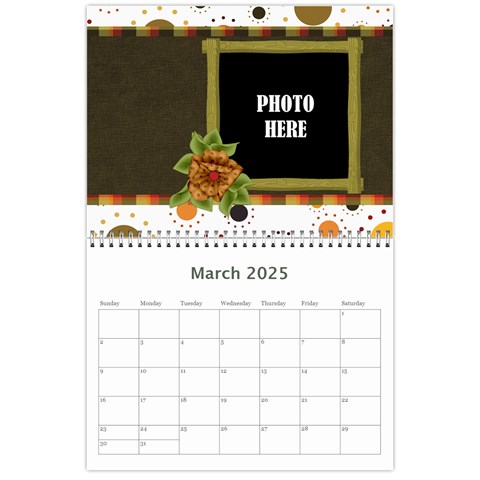 2025 Tangerine Breeze Calendar 1 By Lisa Minor Mar 2025