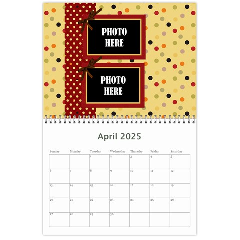 2025 Tangerine Breeze Calendar 1 By Lisa Minor Apr 2025
