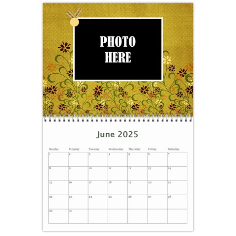 2025 Tangerine Breeze Calendar 1 By Lisa Minor Jun 2025