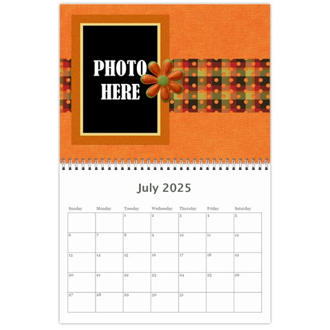 2025 Tangerine Breeze Calendar 1 By Lisa Minor Jul 2025