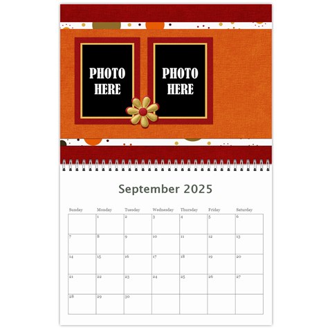 2025 Tangerine Breeze Calendar 1 By Lisa Minor Sep 2025