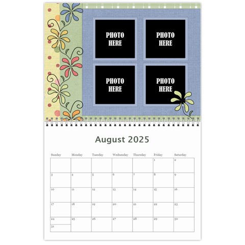 2025 Calendar Mix 10 By Lisa Minor Aug 2025