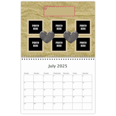 2025 Amore Calendar 1 By Lisa Minor Jul 2025