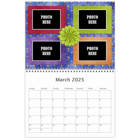 2025 Calendar Mix 2 By Lisa Minor Mar 2025