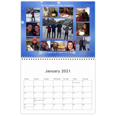 Calendar 2021 By Debbie Jan 2021