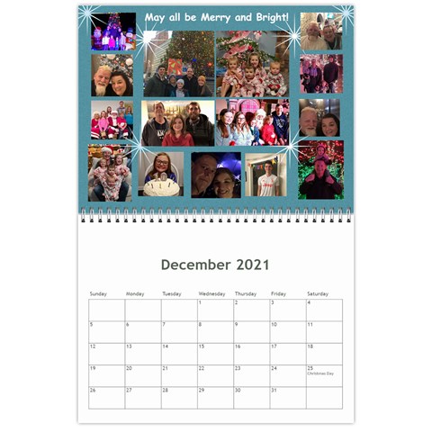 Calendar 2021 By Debbie Dec 2021