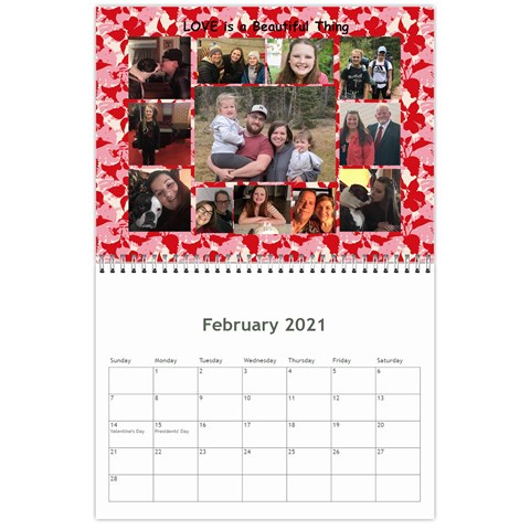 Calendar 2021 By Debbie Feb 2021