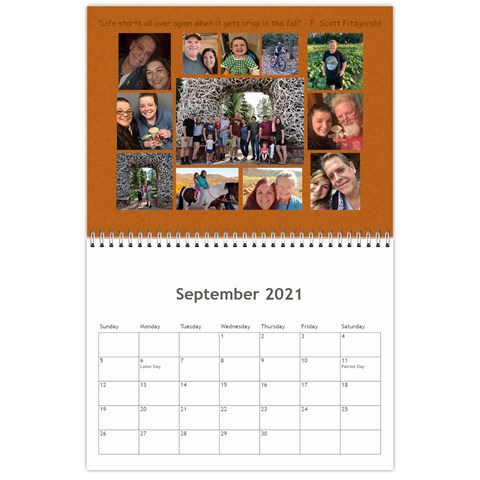 Calendar 2021 By Debbie Sep 2021