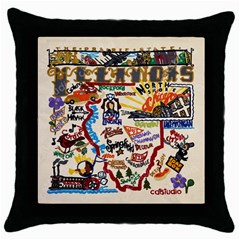 Throw Pillow Case (Black)