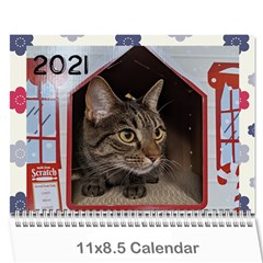 2021 Calendar - Wall Calendar 11  x 8.5  (12-Months)