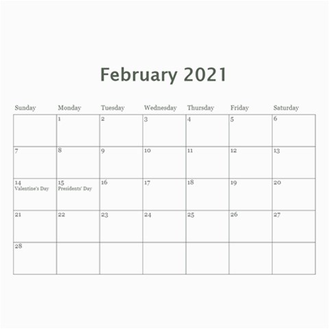 2021 Calendar By Dacian Reece Apr 2021