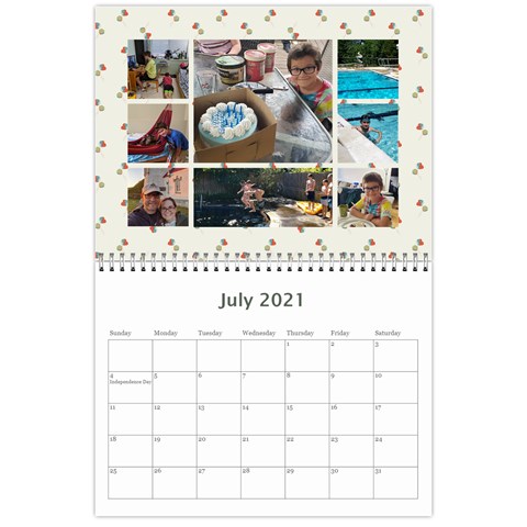 2021 Calendar By Dacian Reece Jul 2021