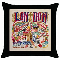 Throw Pillow Case (Black)