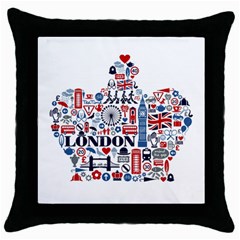 Throw Pillow Case (Black)