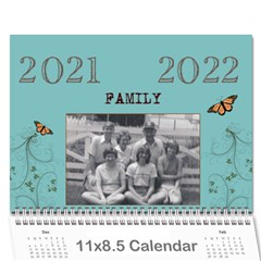 Nicol Family Calendar 21-22 - Wall Calendar 11  x 8.5  (18 Months)