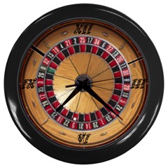Roulette Time - Wall Clock (Black)