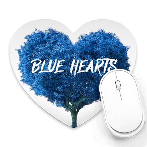 Blue Hearys Mousepad By Teneille Doyle Front