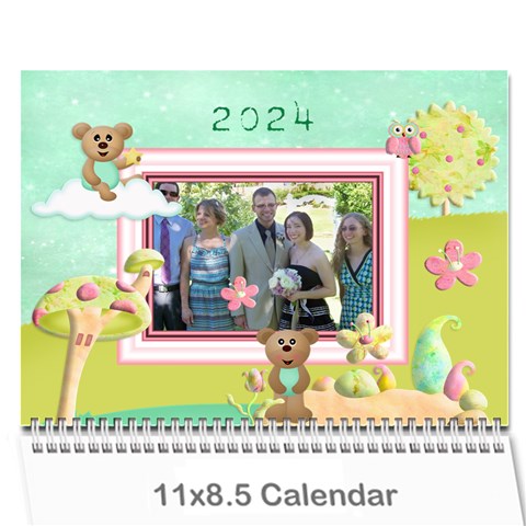 Seasonal Calendar 11 X 8 5 (12 Months) 2024 By Spg Cover