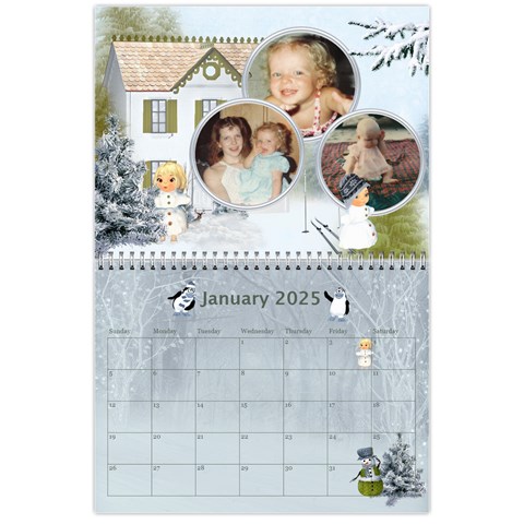 Seasonal Calendar 11 X 8 5 (12 Months) 2025 By Spg Jan 2025