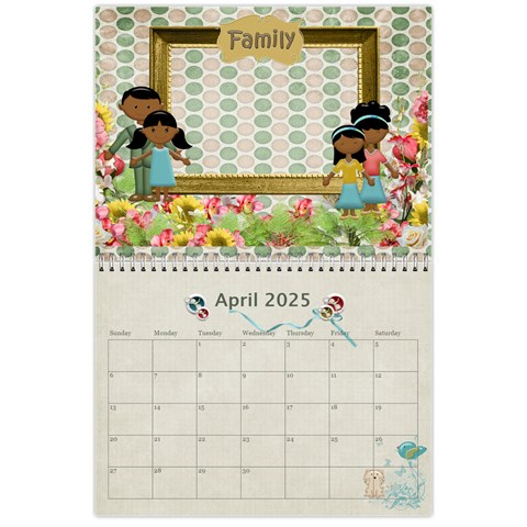 Seasonal Calendar 11 X 8 5 (12 Months) 2025 By Spg Apr 2025