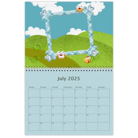 Seasonal Calendar 11 X 8 5 (12 Months) 2025 By Spg Jul 2025