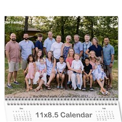 MacVittie Family Calendar 2022 Jay  - Wall Calendar 11  x 8.5  (18 Months)
