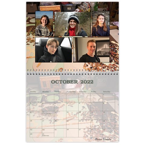 2022 Calendar By Derolene Oct 2022